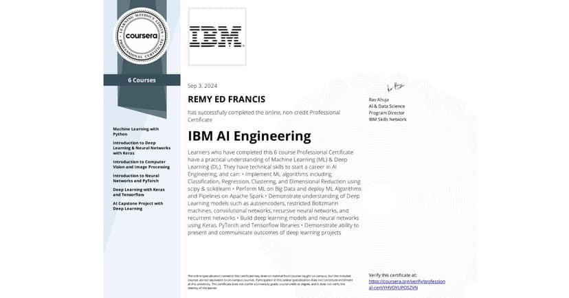 IBM AI Engineering